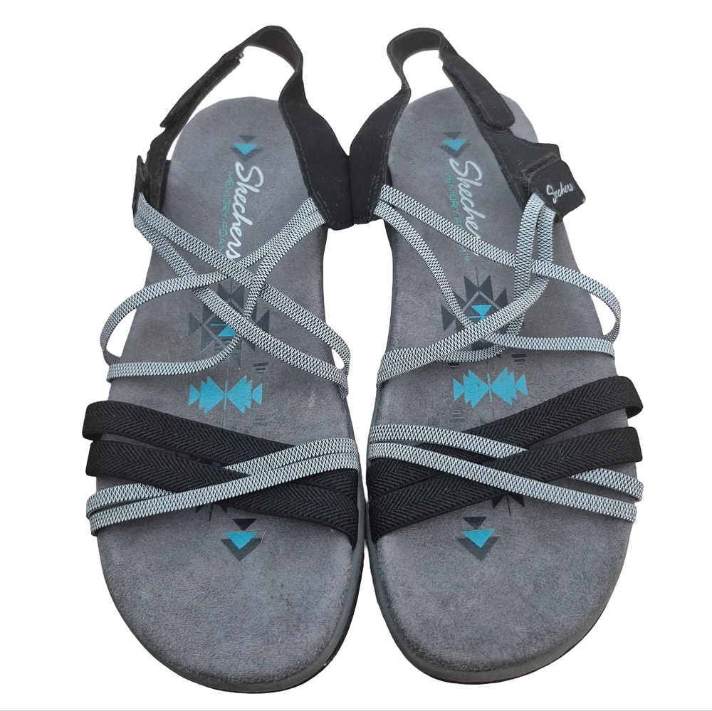 Skechers Reggae Casual Comfort Strappy Sandal Size 7 - Picture 2 of 6